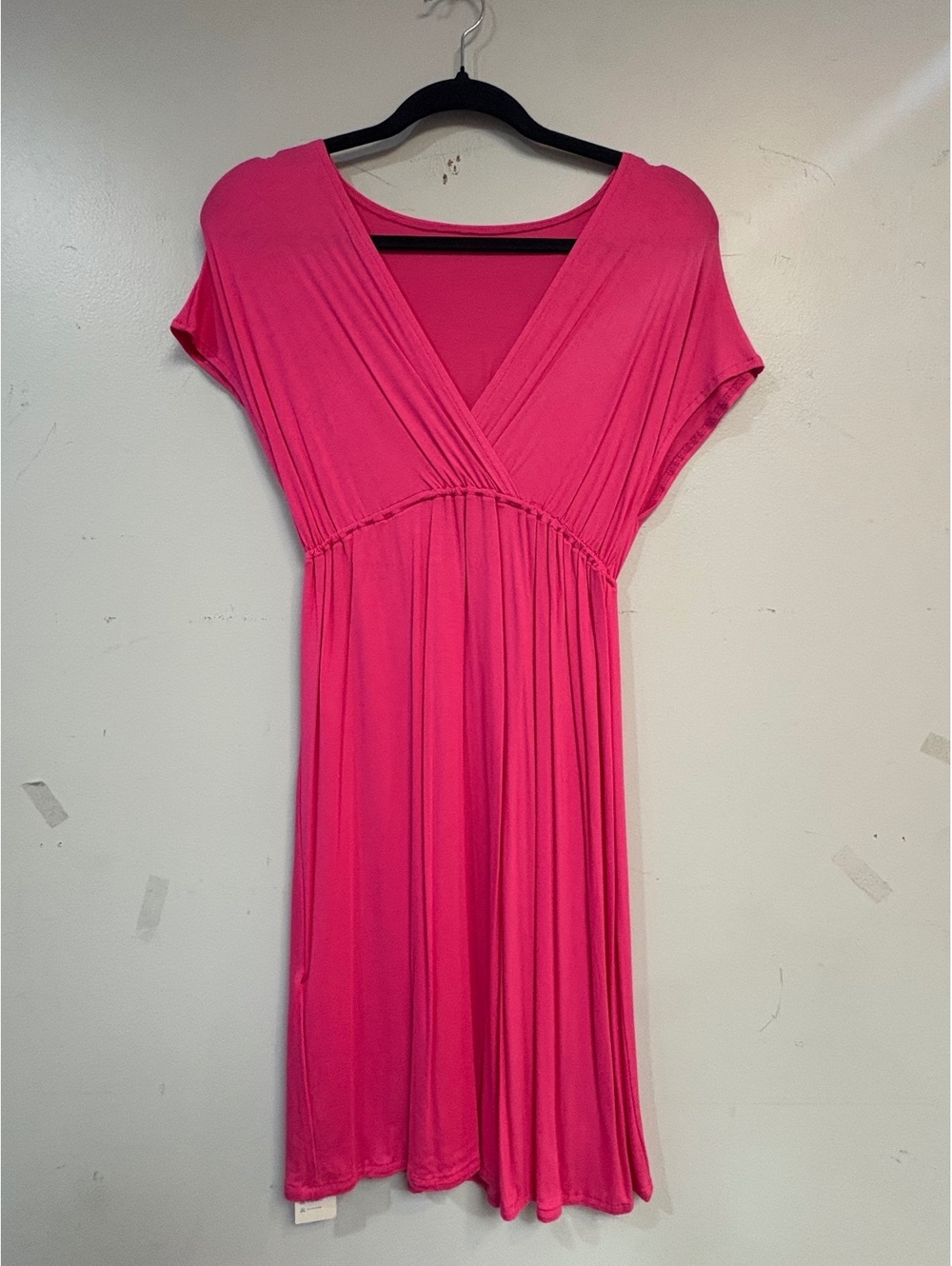 beachsissi Pink V-Neck Casual Dress Size S